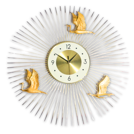 Golden Spike Wall Clock
