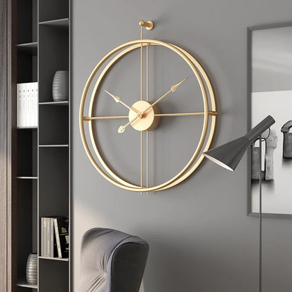 Clocktron double metal wall clock