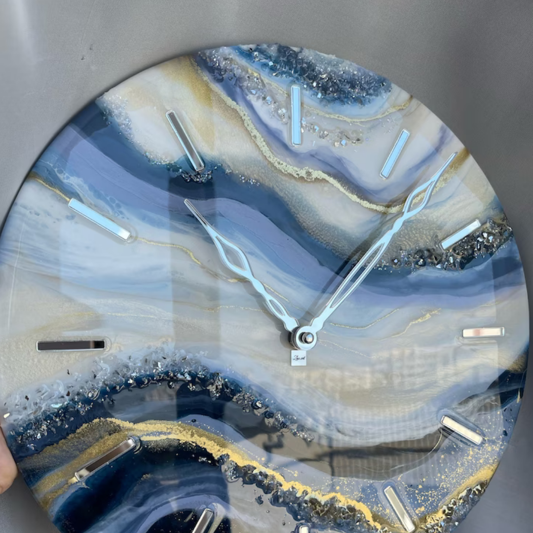 Lustrous Time Resin Wall Art