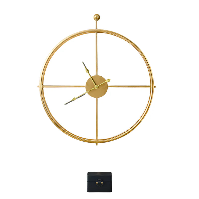 Clocktron double metal wall clock