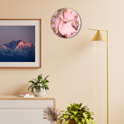 Pink Horizon Resin Wall Art