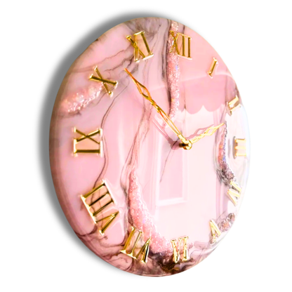 Pink Horizon Resin Wall Art