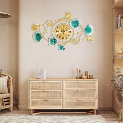 Classic Charm Golden Wall Clock