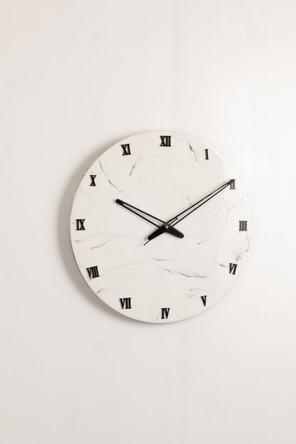 Snowy Peak resin clock