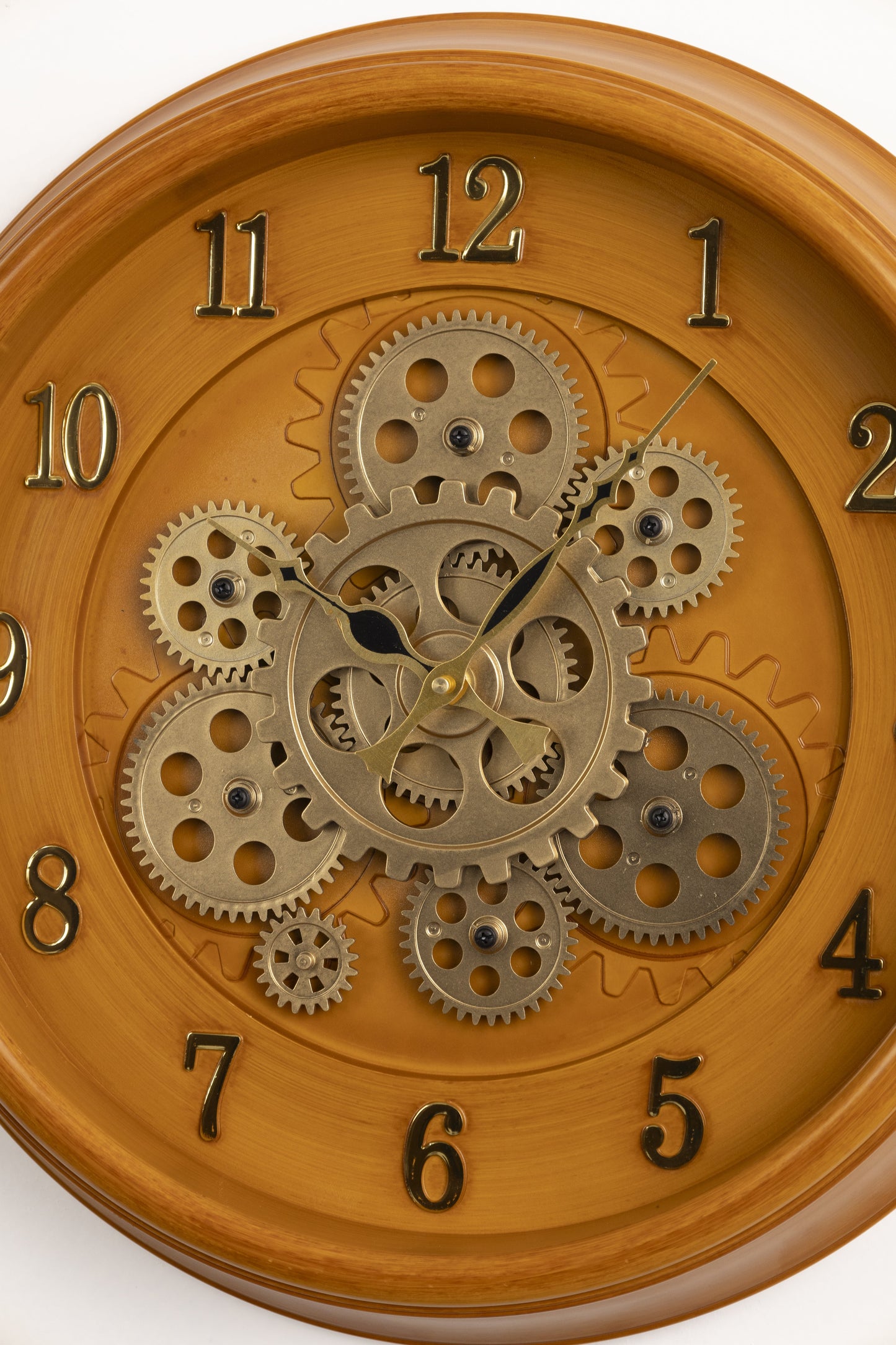 GearGo Luxury Wall Clock With Moving Gear Mechanism
