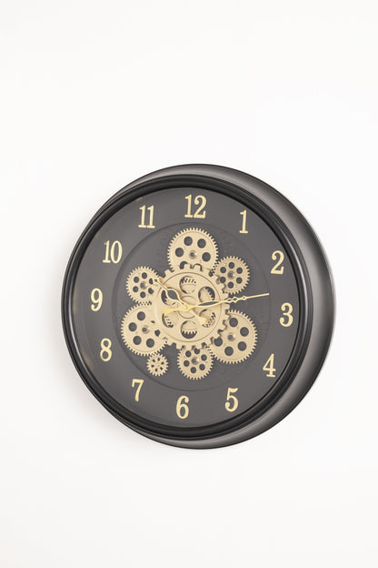 Cyclo Luxury Wall Clock With Moving Gear Mechanism
