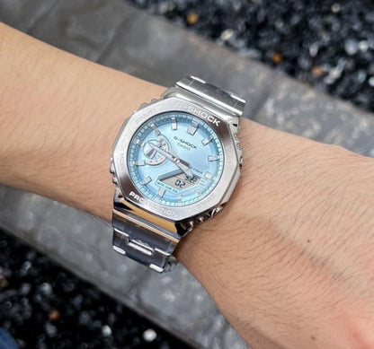 2100 D SILVER TIFFANY BLUE DIAL WATCH
